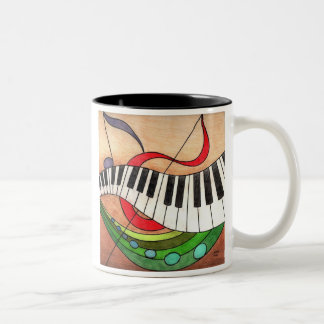 Colorful Music, In life, being off-beat can be ... Two-Tone Coffee Mug