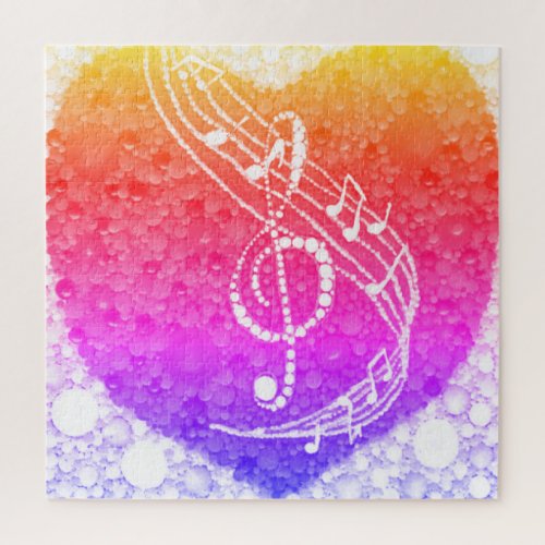 Colorful Music in My Heart Jigsaw Puzzle
