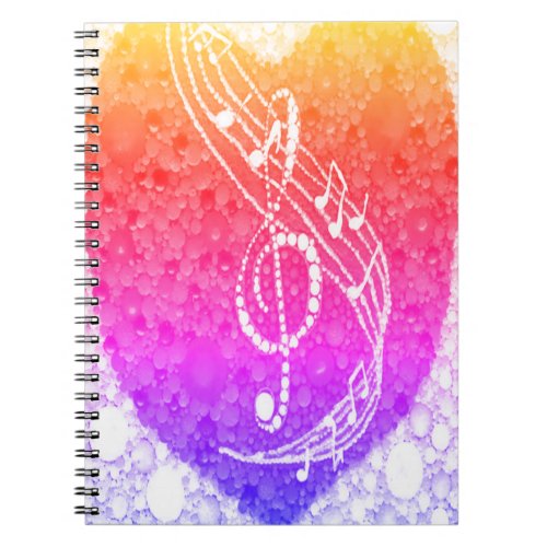 Colorful Music in My Heart  Notebook