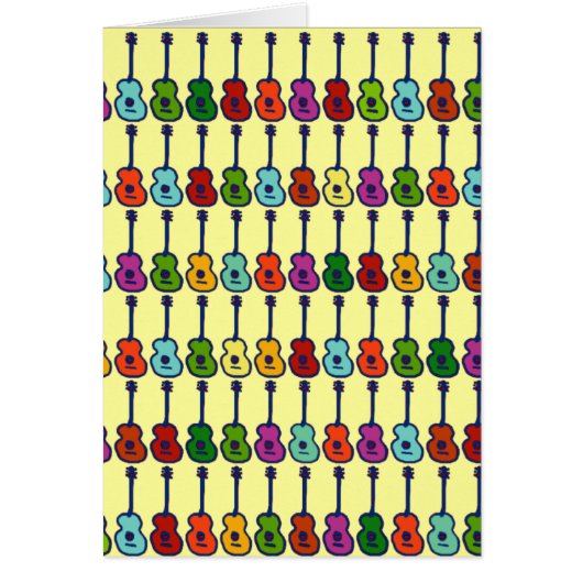 colorful music instruments cards (Front)