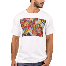 Colorful music instruments pattern