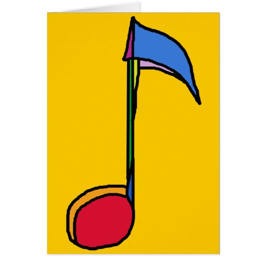 colorful music note cards (Front)