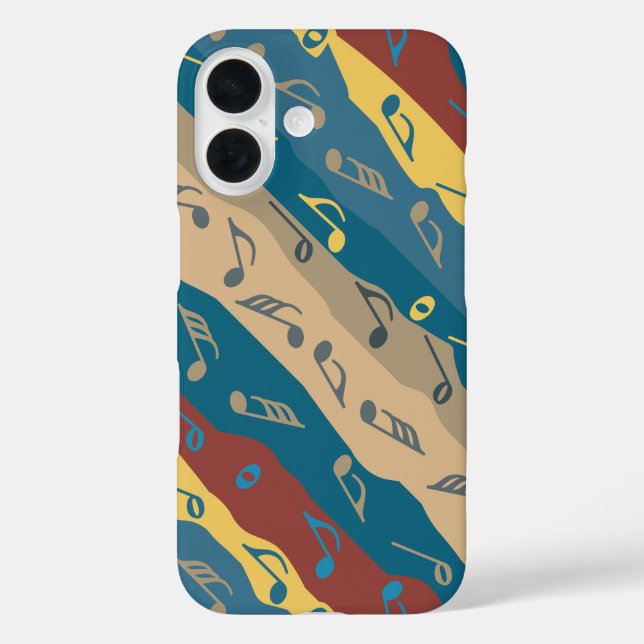 Colorful Music Note Stripes  Case-Mate iPhone Case (Back)