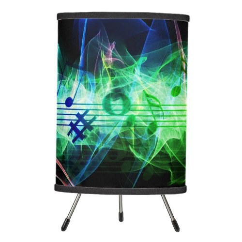 Colorful Music Note Tripod Lamp