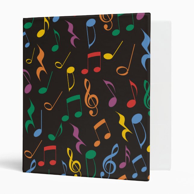 Colorful Music Notes Binder (Front/Inside)