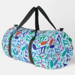 Colorful Music Notes Duffel Bag