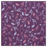 Colorful Music Notes Fabric
