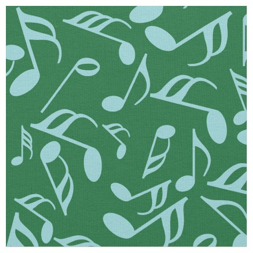 Colorful Music Notes  Fabric