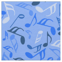 Colorful Music Notes Fabric