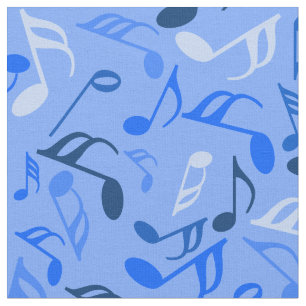 Colorful Music Notes Fabric