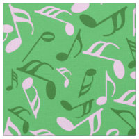 Colorful Music Notes Fabric 