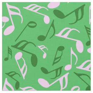 Colorful Music Notes  Fabric