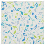 Colorful Music Notes Fabric