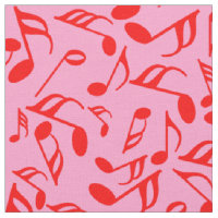 Colorful Music Notes Fabric 