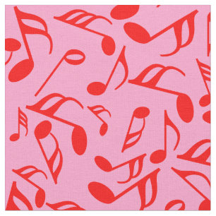 Colorful Music Notes  Fabric