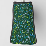 Colorful Music Notes Golf Head Cover 