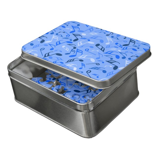 Colorful Music Notes  Jigsaw Puzzle (Lid Open)
