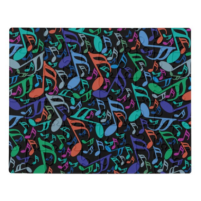 Colorful Music Notes Jigsaw Puzzle (Puzzle Horizontal)