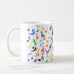 Colorful Music Notes Mug at Zazzle