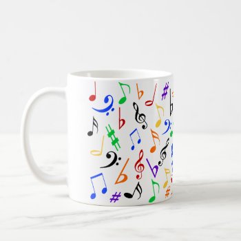 Colorful Music Notes Mug by Heard_ at Zazzle