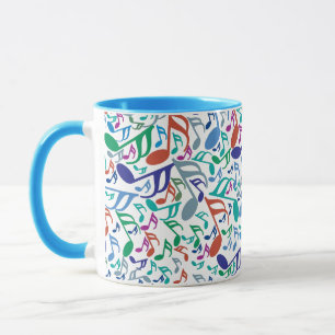 Colorful Music Notes Mug