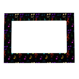 Colorful Music Notes Musician Musical Note Art Magnetic Frame