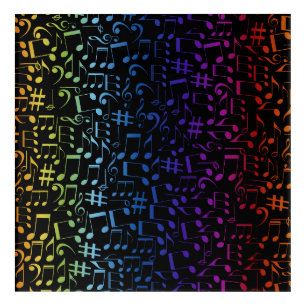 Colorful Music Notes Musicians Music Lovers Acrylic Print