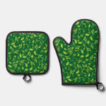 Colorful Music Notes Oven Mitts