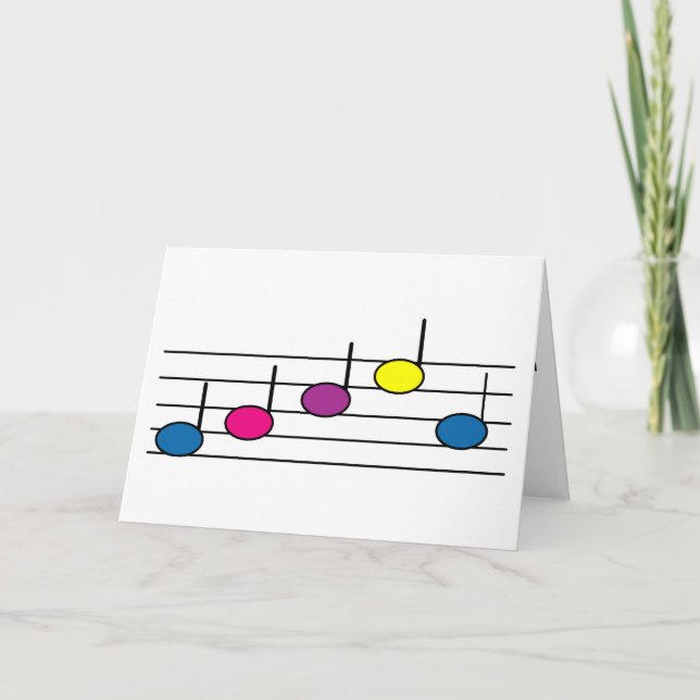 Colorful Music Notes Pattern – Bright Modern (Front)