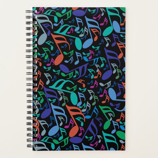 Colorful Music Notes Planner (Front)
