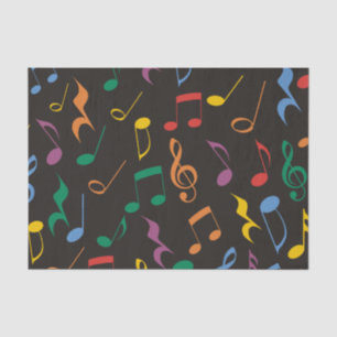 Colorful Music Notes Tissue Paper