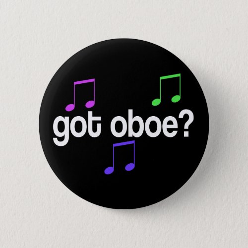 Colorful Music Oboe Button
