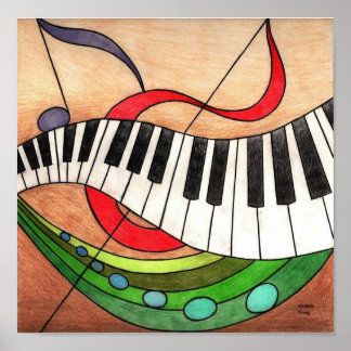 Colorful Music Poster
