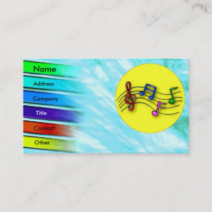 Colorful Music Profile Card