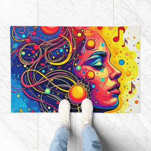 Colorful Music Soul Doormat