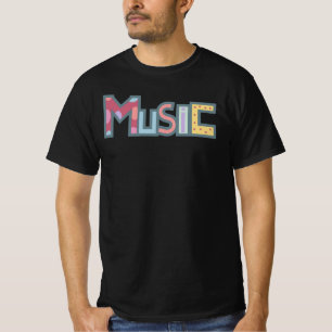 colorful music sticker T-Shirt