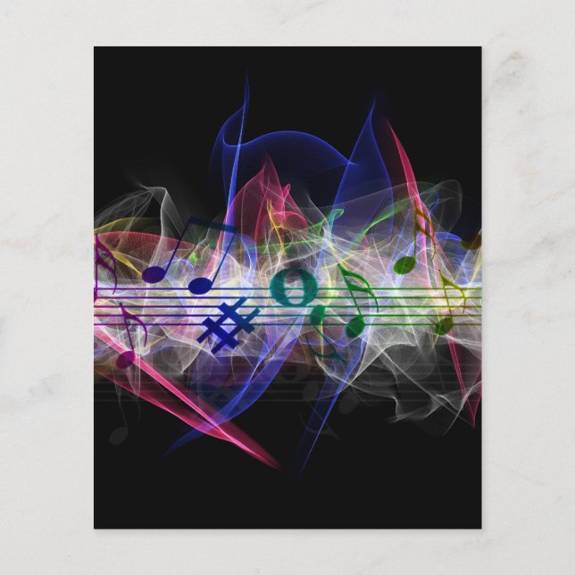 Colorful Music Style Flyer (Back)