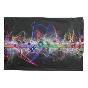 Colorful Music Style Pillowcase