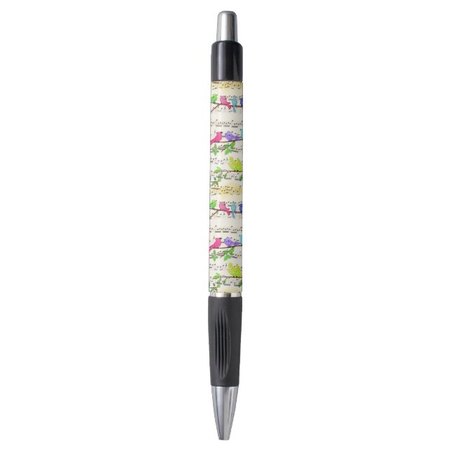 Colorful Musical Birds Pen Spring Joy (Front Vertical)