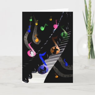 Colorful Musical Greeting Card