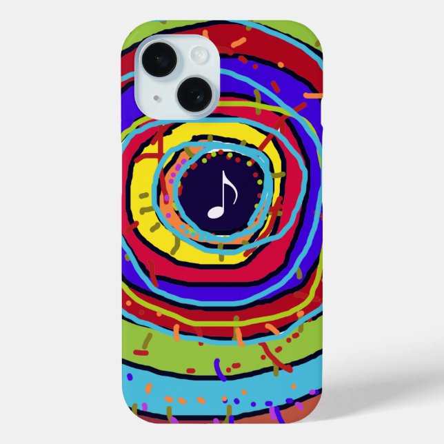 Colorful musical note Case-Mate iPhone case (Back)