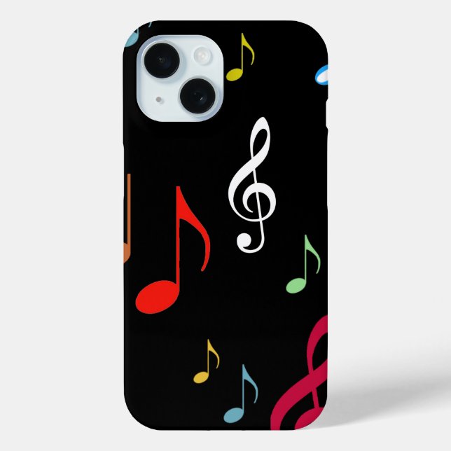 Colorful Musical Notes Case-Mate iPhone Case (Back)