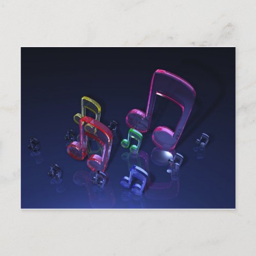 Colorful Musical Notes Design