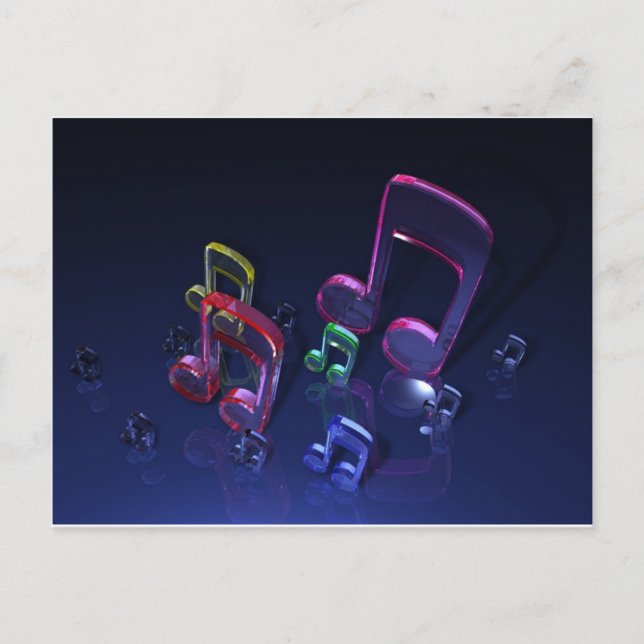 Colorful Musical Notes Design (Front)
