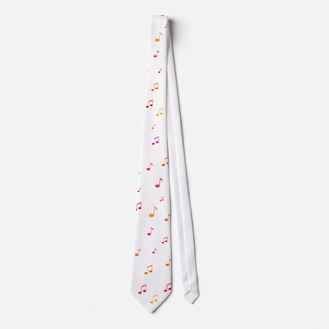 Colorful Musical Notes: Necktie / Tie (Front)