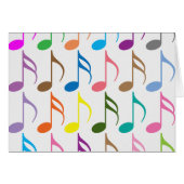Colorful musical notes pattern (Front Horizontal)