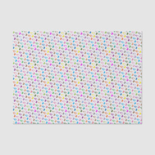 Colorful musical notes pattern tissue paper