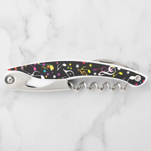 Colorful Musical Notes  The BOSS Your Text Waiters Corkscrew