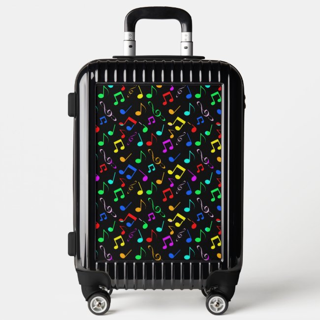 Colorful Musical Notes UGOBag Carry-On Suitcase