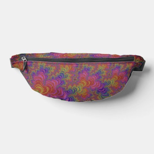 Colorful Muted Rainbow Branching Abstract Fractal Fanny Pack